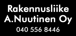 Rakennusliike A.Nuutinen Oy logo
